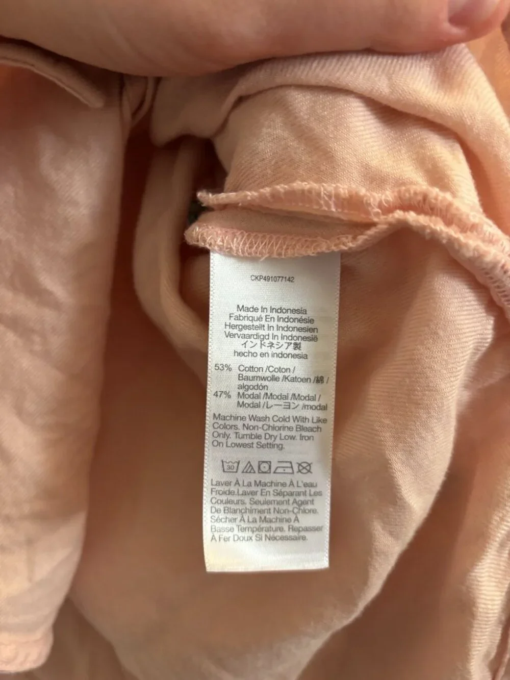 Madewell Blush Pink Button-Down Shirt Women's Medium